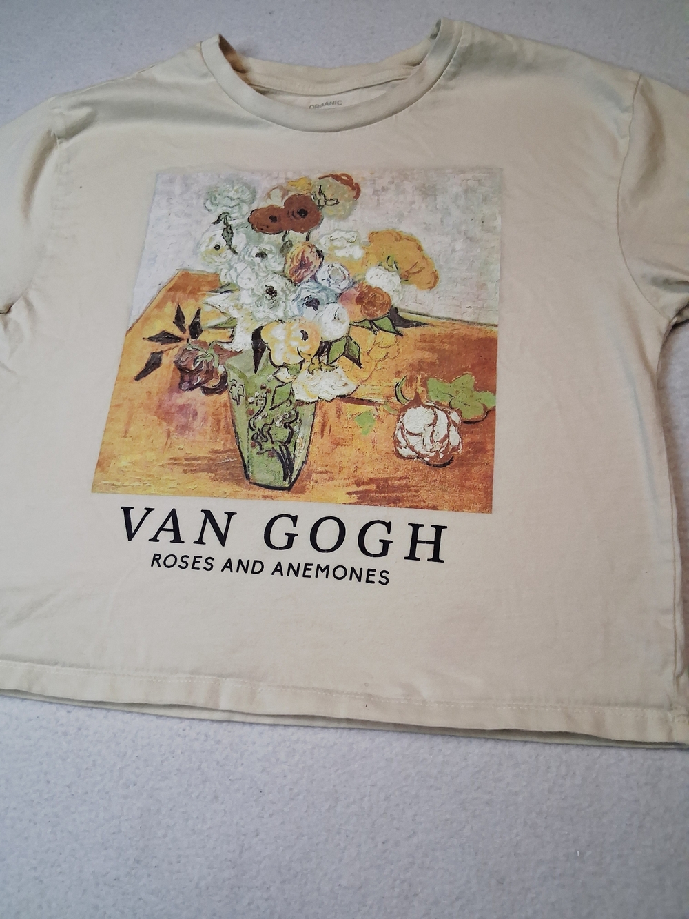 Cream Kids' Short-Sleeve Graphic Tee - Roses and Anemones - Picture 2 of 6